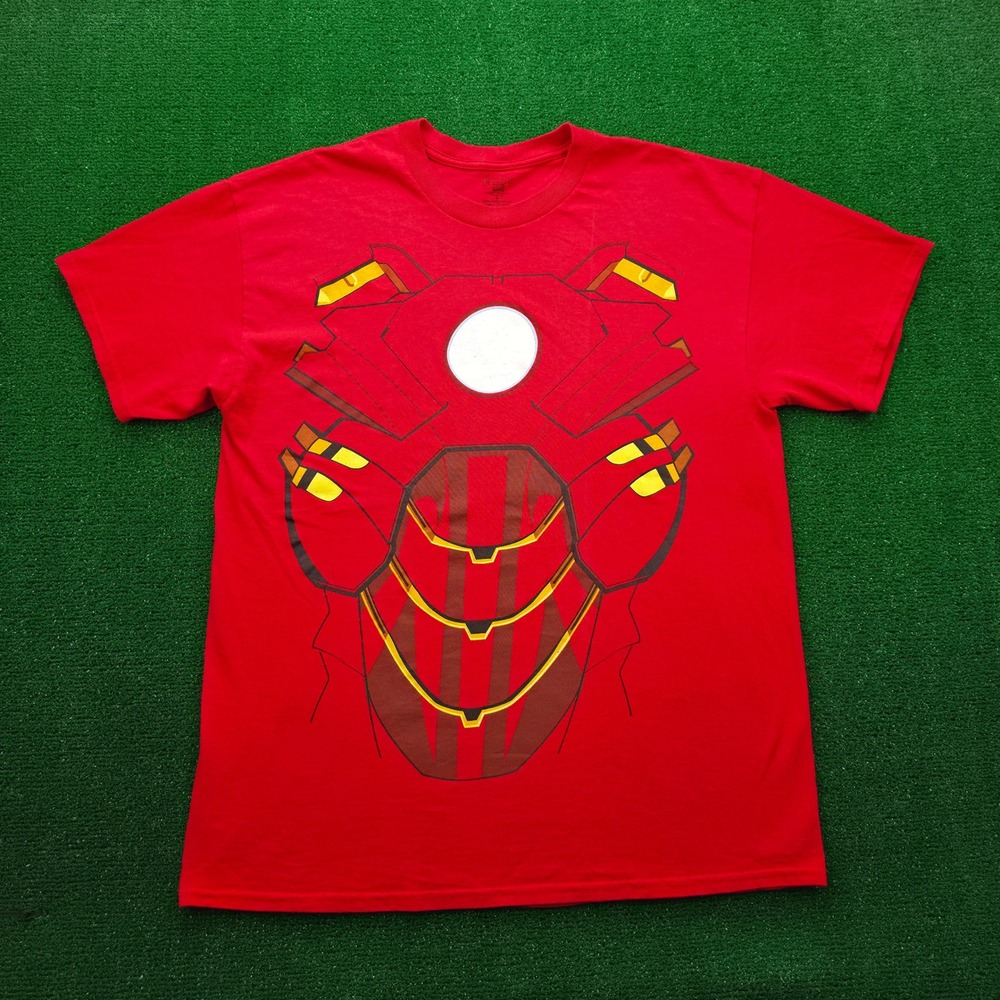 Marvel‎ Avengers Iron Man Costume Body Armor Graphic Tshirt Mens Large Red